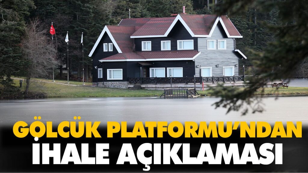 GÖLCÜK PLATFORMU’NDAN İHALE AÇIKLAMASI GÖLCÜK PLATFORMU’NDAN İHALE AÇIKLAMASI