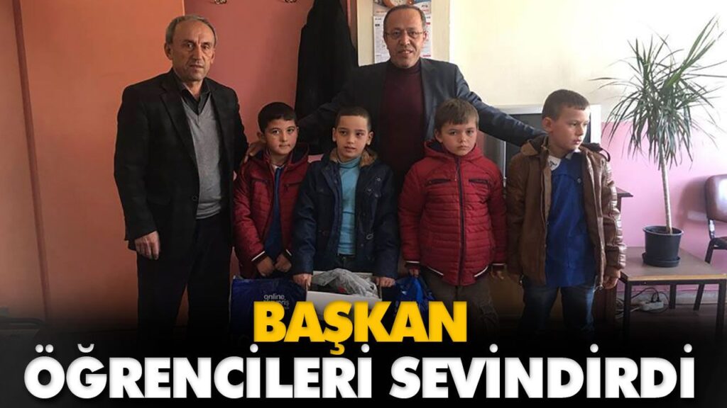 BAŞKAN ÖĞRENCİLERİ SEVİNDİRDİ BAŞKAN ÖĞRENCİLERİ SEVİNDİRDİ