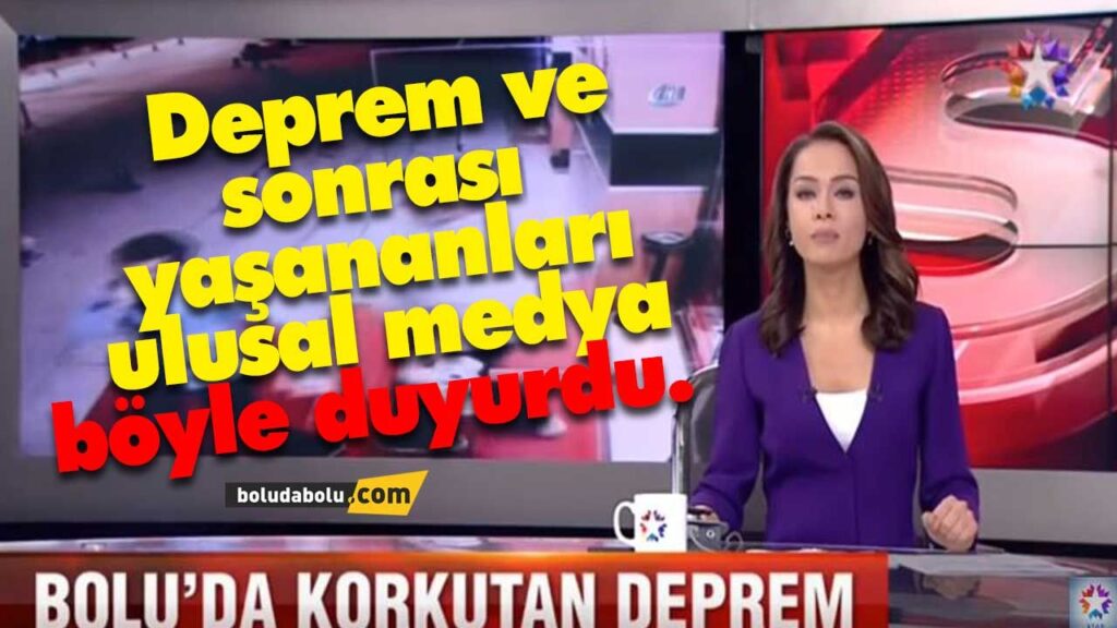 Depremi ulusal medya böyle duyurdu. Depremi ulusal medya böyle duyurdu.