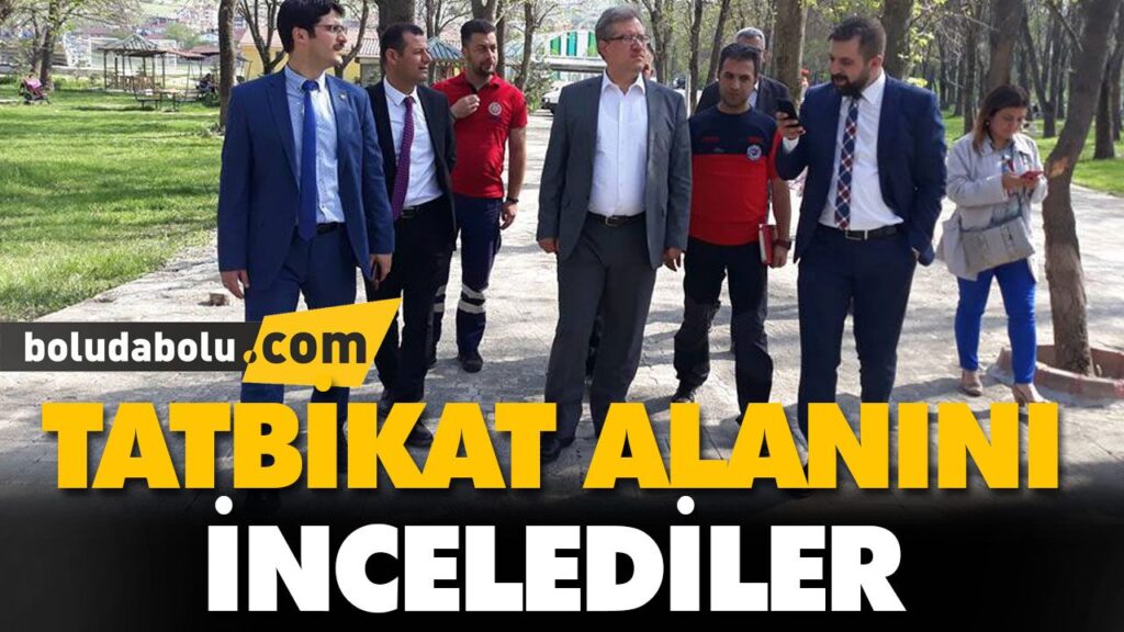 TATBİKAT ALANINI İNCELEDİLER TATBİKAT ALANINI İNCELEDİLER