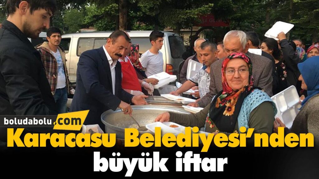 Karacasu Belediyesi’nden büyük iftar Karacasu Belediyesi’nden büyük iftar