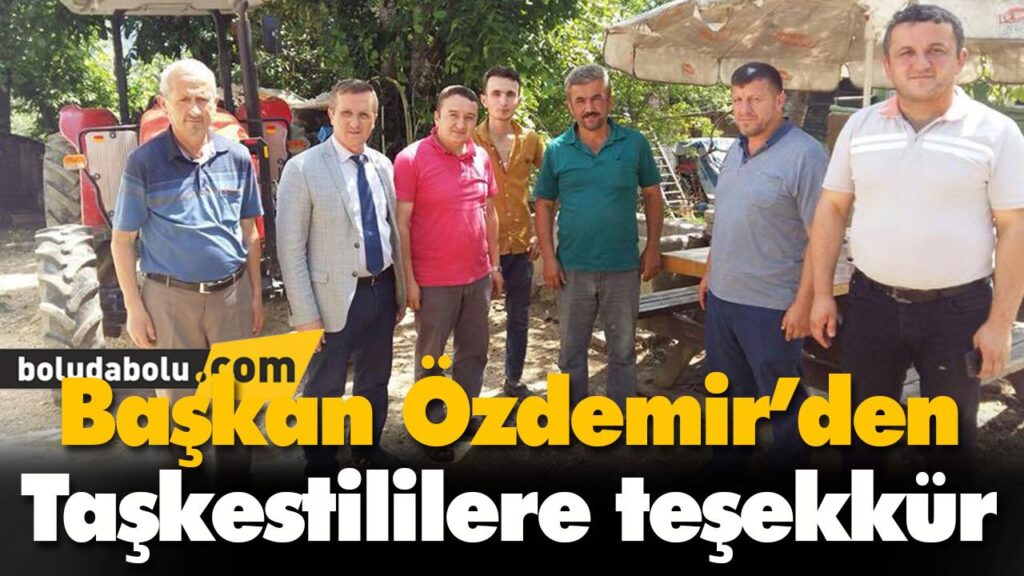 Başkan Özdemir’den Taşkestililere teşekkür Başkan Özdemir’den Taşkestililere teşekkür