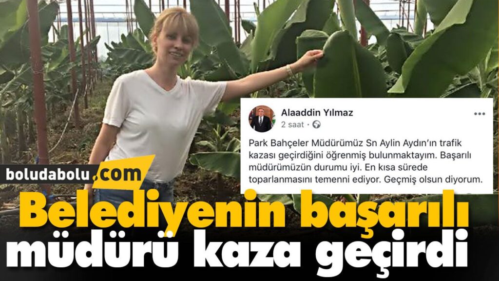 Belediyenin başarılı müdürü kaza geçirdi Belediyenin başarılı müdürü kaza geçirdi