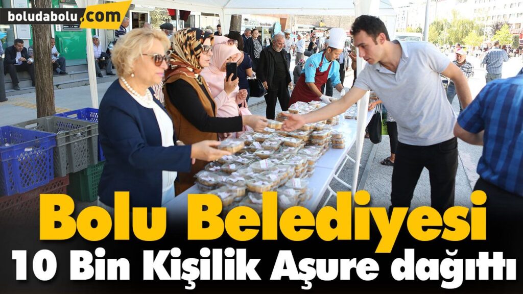 Bolu Belediyesi 10 Bin Kişilik Aşure dağıttı Bolu Belediyesi 10 Bin Kişilik Aşure dağıttı