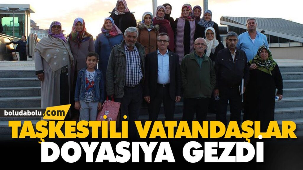 TAŞKESTİLİ VATANDAŞLAR DOYASIYA GEZDİ TAŞKESTİLİ VATANDAŞLAR DOYASIYA GEZDİ