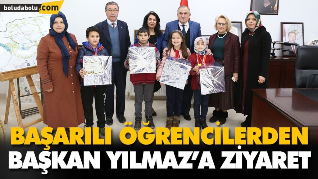BAŞARILI ÖĞRENCİLERDEN BAŞKAN YILMAZ’A ZİYARET BAŞARILI ÖĞRENCİLERDEN BAŞKAN YILMAZ’A ZİYARET
