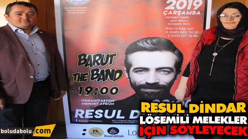 RESUL DİNDAR LÖSEMİLİ MELEKLER İÇİN SÖYLEYECEK RESUL DİNDAR LÖSEMİLİ MELEKLER İÇİN SÖYLEYECEK
