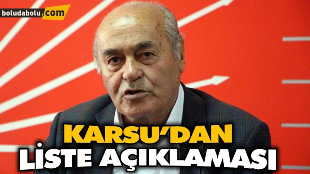 KARSU’DAN LİSTE AÇIKLAMASI KARSU’DAN LİSTE AÇIKLAMASI