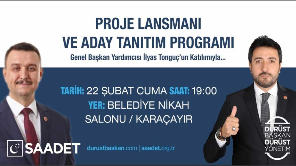 Saadet Partililer projelerini açıklıyor Saadet Partililer projelerini açıklıyor