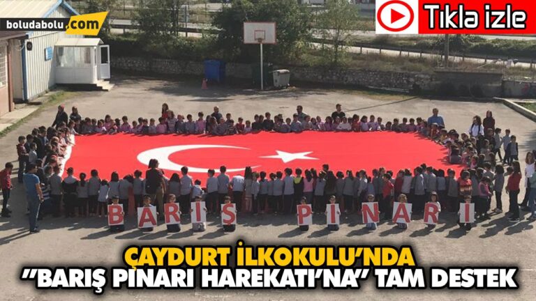 ÇAYDURT İLKOKULU’NDAN”BARIŞ PINARI HAREKATI’NA” TAM DESTEK