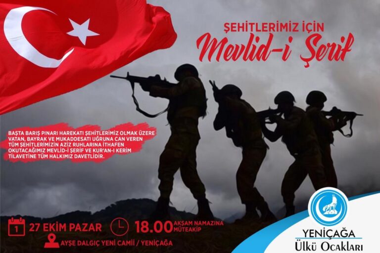 ŞEHİTLERİMİZ İÇİN MEVLİD-İ ŞERİF