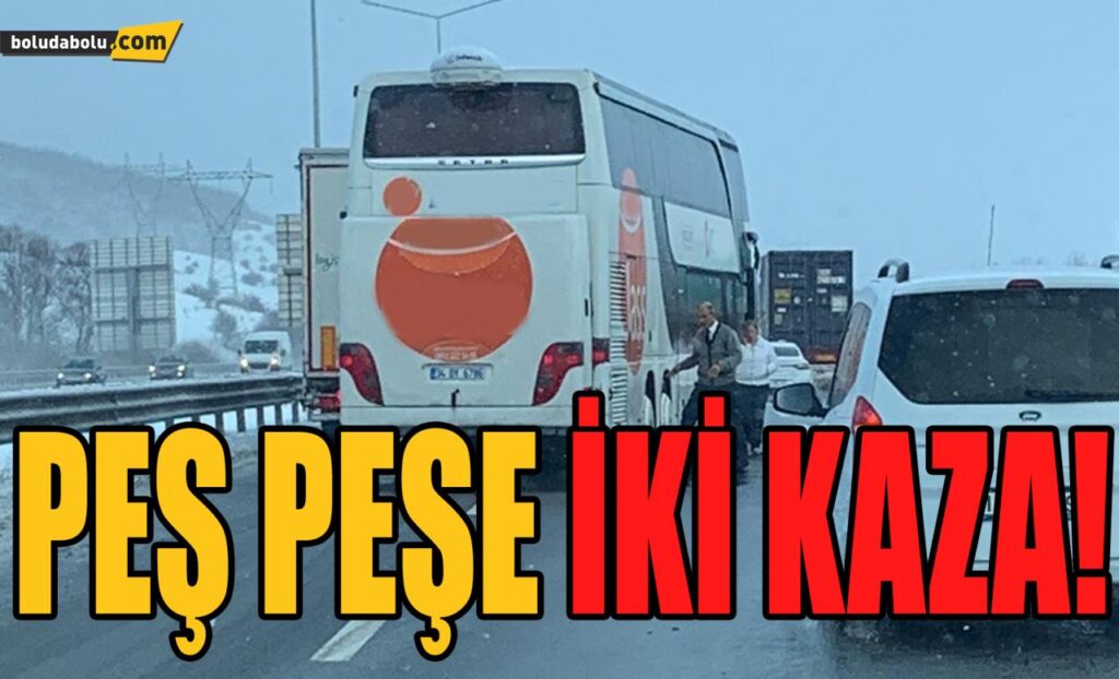 PEŞ PEŞE İKİ KAZA! PEŞ PEŞE İKİ KAZA!