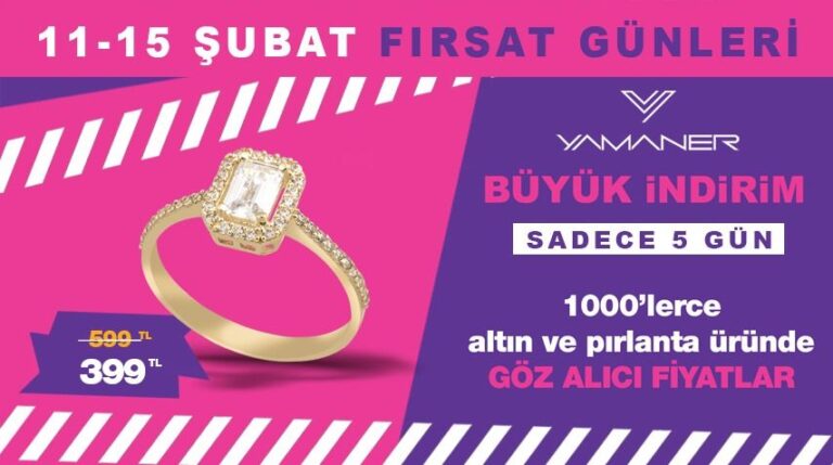 FIRSAT GÜNLERİ SADECE 5 GÜN!