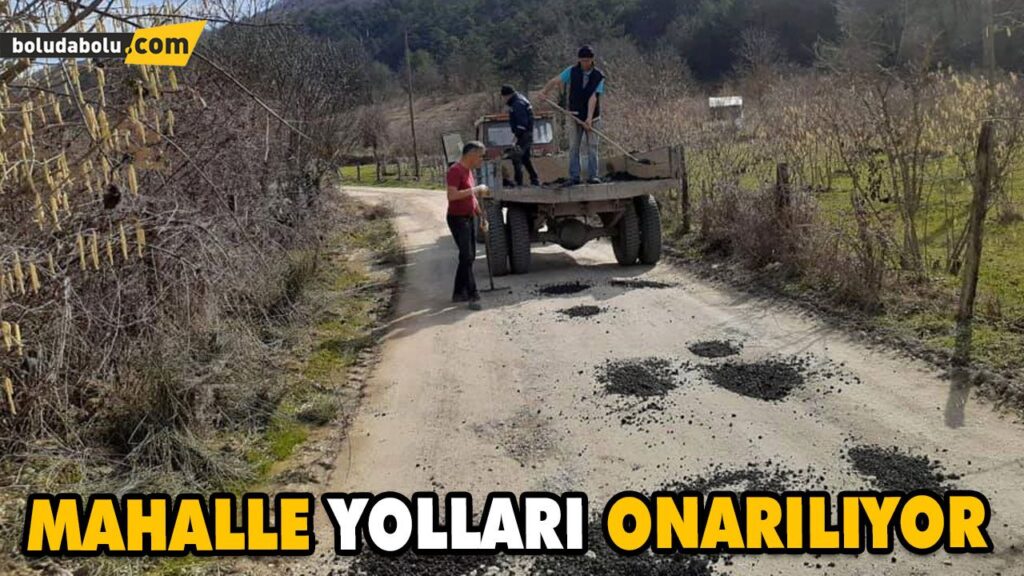 MAHALLE YOLLARI ONARILIYOR MAHALLE YOLLARI ONARILIYOR