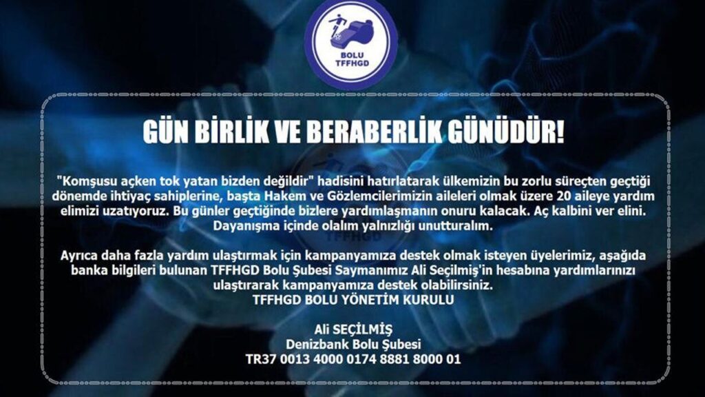 “GÜN BİRLİK VE BERABERLİK GÜNÜDÜR!!” “GÜN BİRLİK VE BERABERLİK GÜNÜDÜR!!”