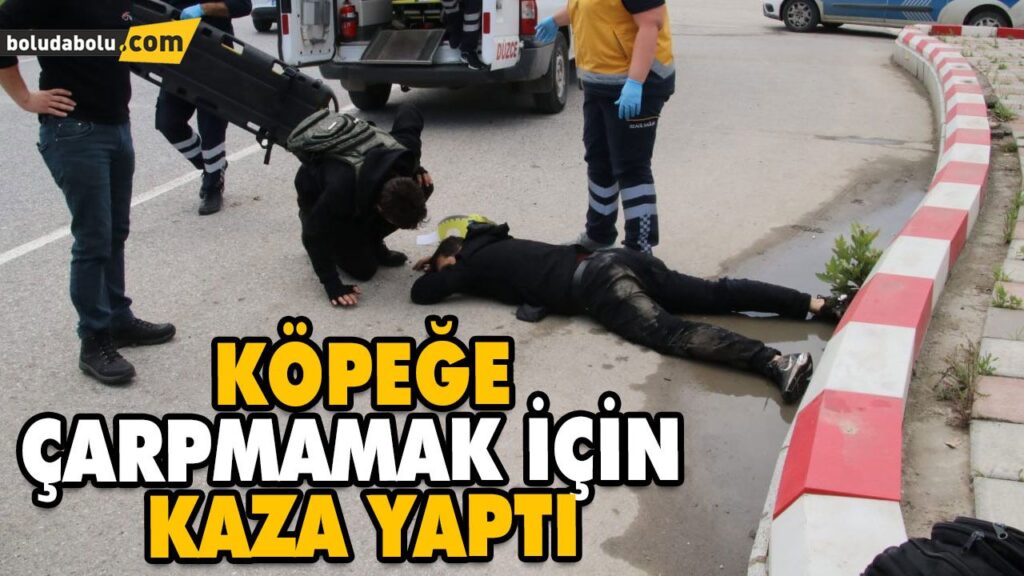 KÖPEĞE ÇARPMAMAK İÇİN KAZA YAPTI KÖPEĞE ÇARPMAMAK İÇİN KAZA YAPTI