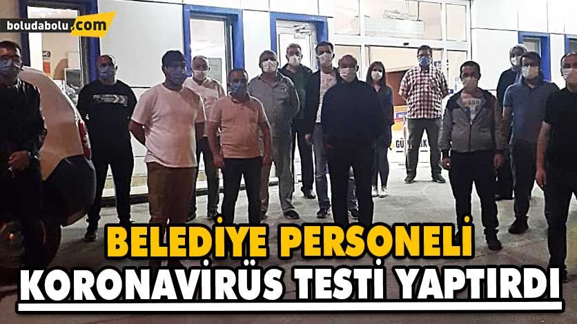 BELEDİYE PERSONELİ KORONAVİRÜS TESTİ YAPTIRDI BELEDİYE PERSONELİ KORONAVİRÜS TESTİ YAPTIRDI
