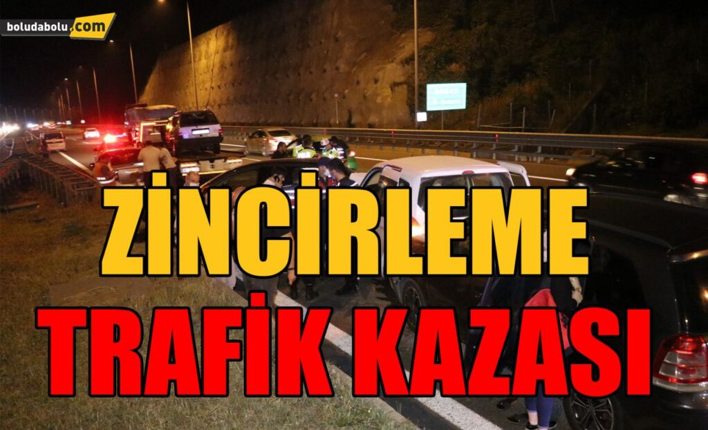 Zincirleme kaza nedeniyle TEM Otoyolu İstanbul istikametine trafiğe kapatıldı Zincirleme kaza nedeniyle TEM Otoyolu İstanbul istikametine trafiğe kapatıldı