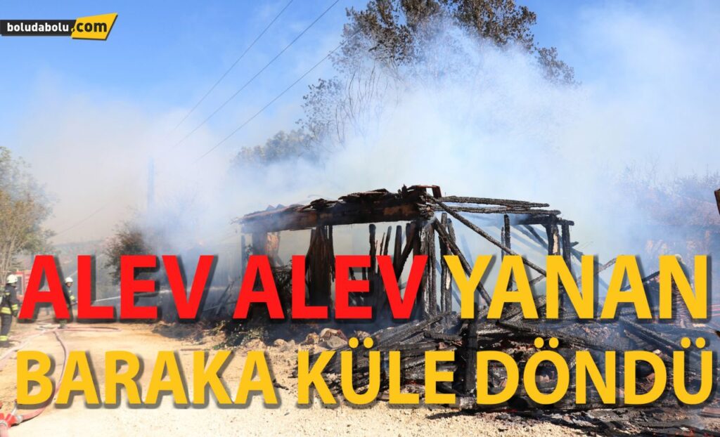 Bolu’da, alev alev yanan 2 baraka ve 1 odunluk küle döndü Bolu’da, alev alev yanan 2 baraka ve 1 odunluk küle döndü