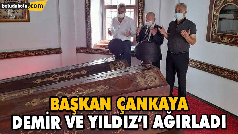 BAŞKAN ÇANKAYA, DEMİR VE YILDIZ’I AĞIRLADI BAŞKAN ÇANKAYA, DEMİR VE YILDIZ’I AĞIRLADI