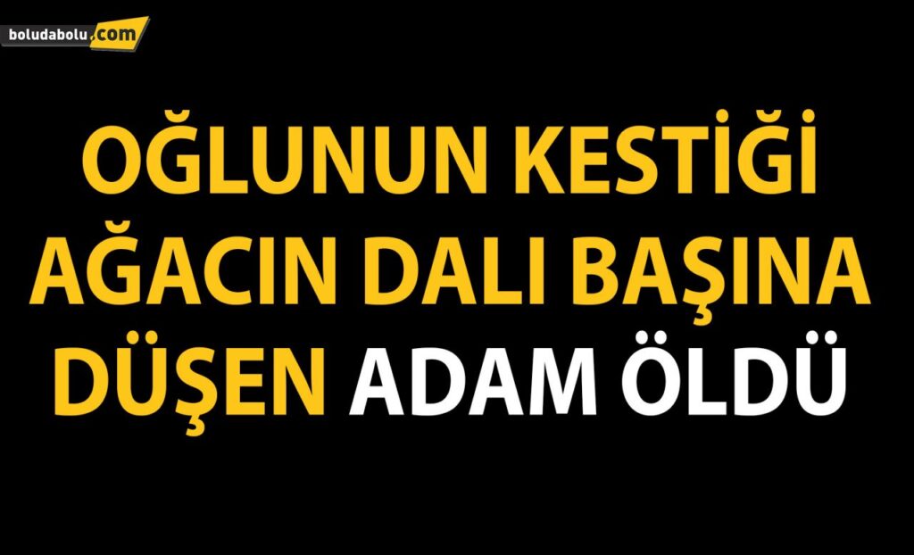 Bolu’da, oğlunun kestiği ağacın dalı başına düşen adam öldü Bolu’da, oğlunun kestiği ağacın dalı başına düşen adam öldü