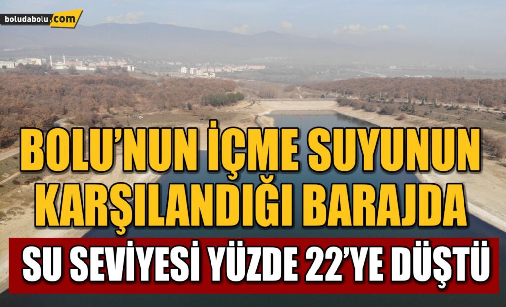 Bolu’nun içme suyunun karşılandığı barajda su seviyesi yüzde 22’ye düştü Bolu’nun içme suyunun karşılandığı barajda su seviyesi yüzde 22’ye düştü