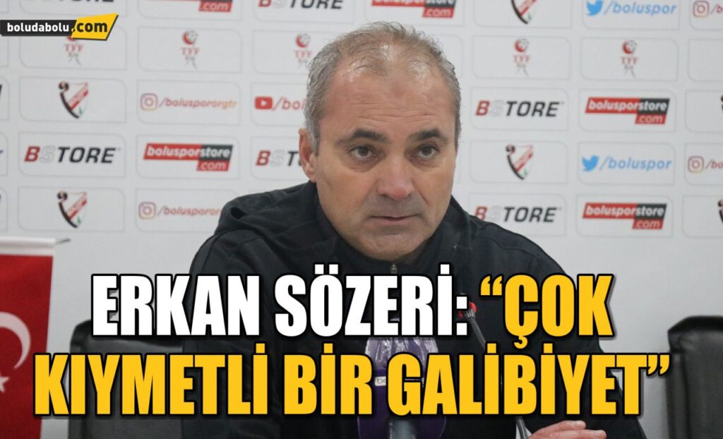 Erkan Sözeri: “Çok kıymetli bir galibiyet” Erkan Sözeri: “Çok kıymetli bir galibiyet”