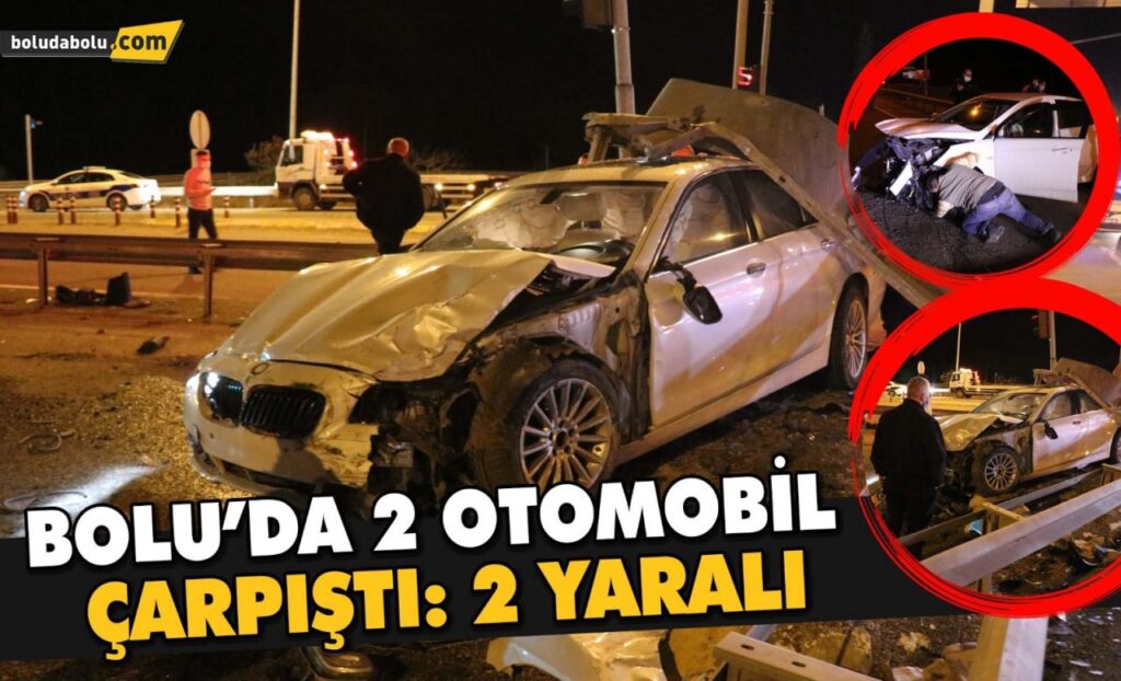 Bolu’da iki otomobil çarpıştı: 2 yaralı Bolu’da iki otomobil çarpıştı: 2 yaralı