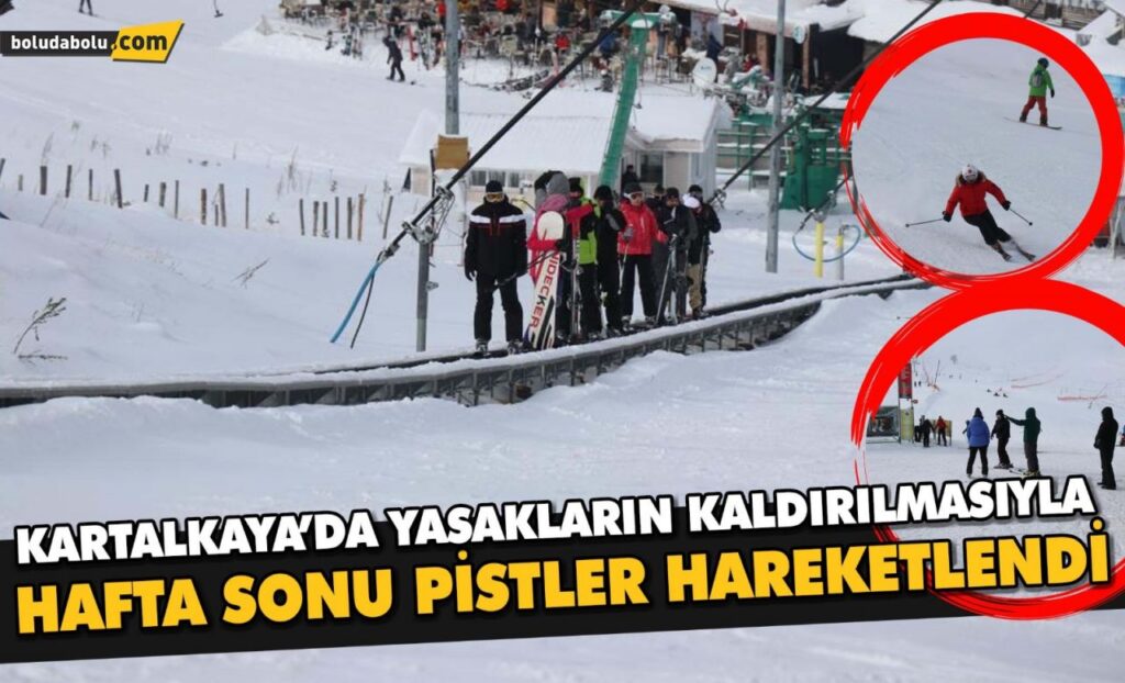 Kartalkaya’da yasakların kaldırılmasıyla hafta sonu pistler hareketlendi Kartalkaya’da yasakların kaldırılmasıyla hafta sonu pistler hareketlendi