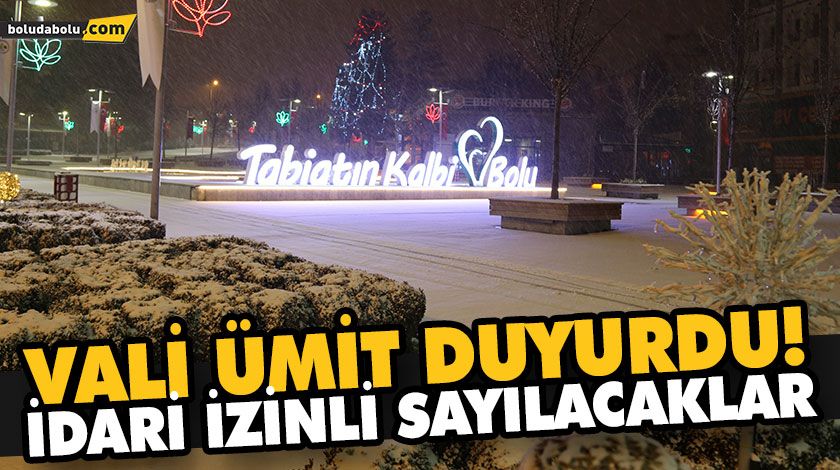 VALİ ÜMİT DUYURDU! VALİ ÜMİT DUYURDU!