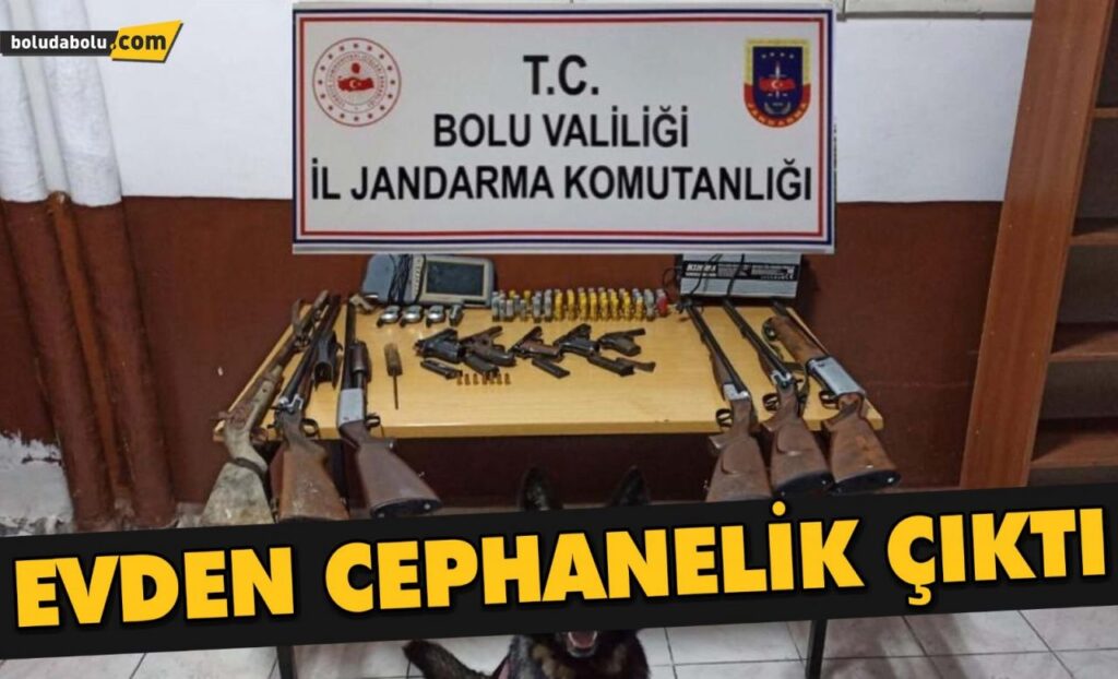 Evden cephanelik çıktı Evden cephanelik çıktı