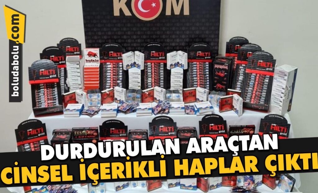 Durdurulan araçtan cinsel içerikli haplar çıktı Durdurulan araçtan cinsel içerikli haplar çıktı