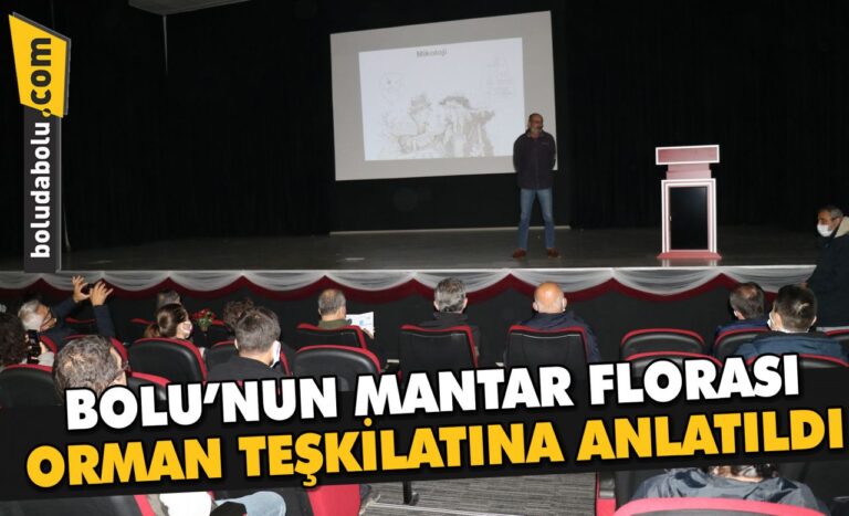 Bolu’nun mantar florası orman teşkilatına anlatıldı