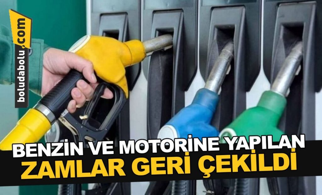 Benzine ve motorine zamlar geri çekildi Benzine ve motorine zamlar geri çekildi
