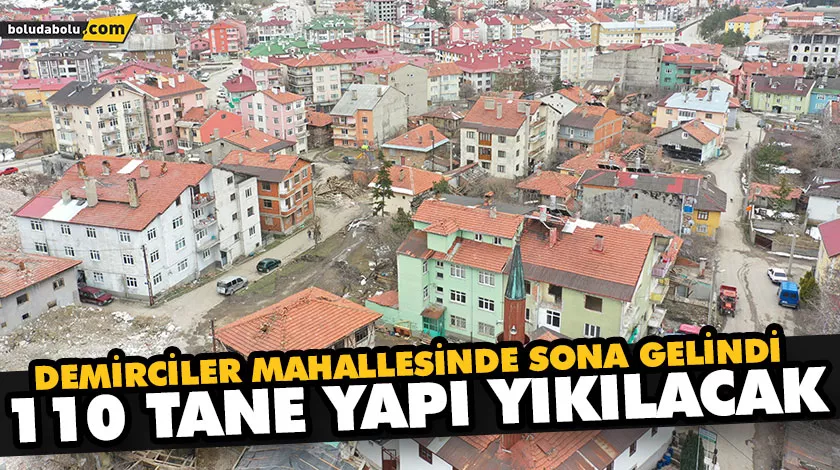 110 TANE YAPI YIKILACAK 110 TANE YAPI YIKILACAK