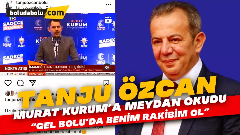 Tanju Özcan Murat Kurum’a Meydan Okudu Tanju Özcan Murat Kurum’a Meydan Okudu
