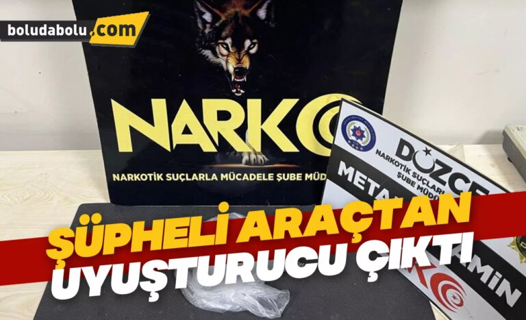 Şüpheli araçtan uyuşturucu çıktı