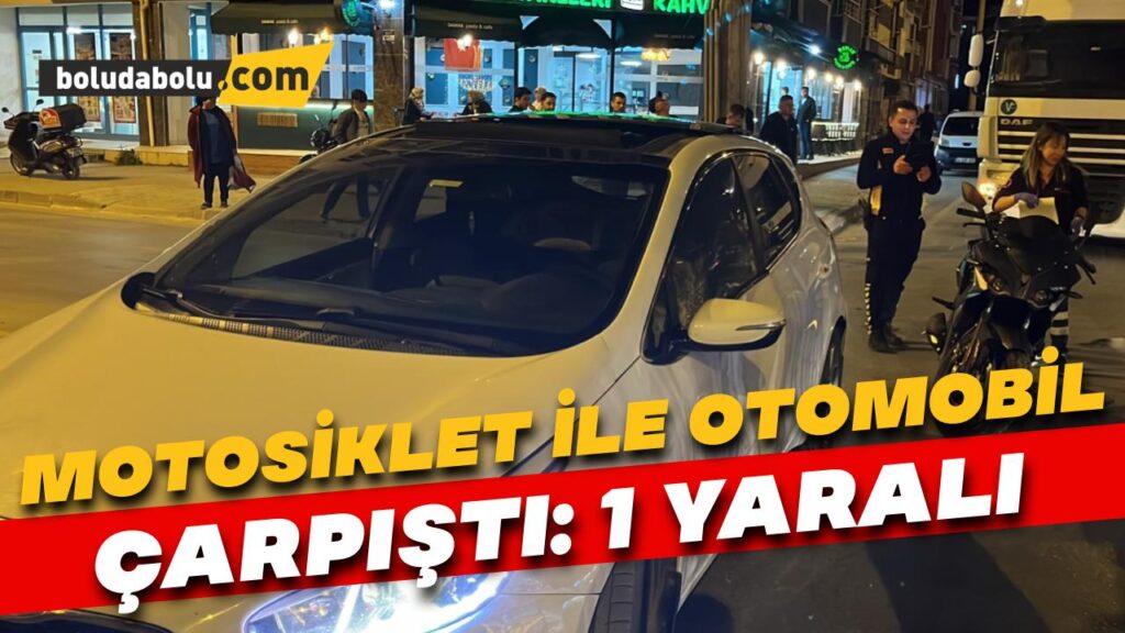 Dönel kavşakta motosiklet ile otomobil çarpıştı: 1 yaralı Dönel kavşakta motosiklet ile otomobil çarpıştı: 1 yaralı