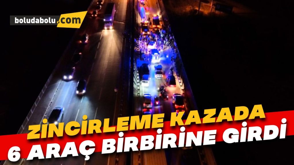 6 aracın karıştığı zincirleme kazada 4 kişi yaralandı 6 aracın karıştığı zincirleme kazada 4 kişi yaralandı