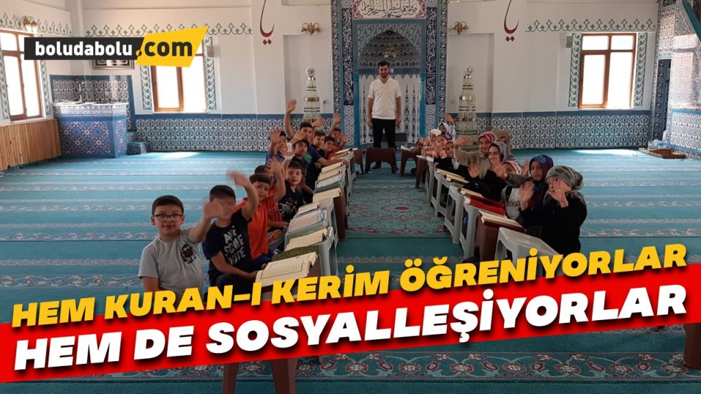 Hem Kur’an-ı Kerim öğreniyorlar hem de sosyalleşiyor Hem Kur’an-ı Kerim öğreniyorlar hem de sosyalleşiyor