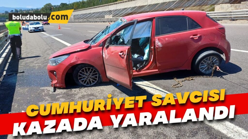 Cumhuriyet savcısı kazada yaralandı Cumhuriyet savcısı kazada yaralandı