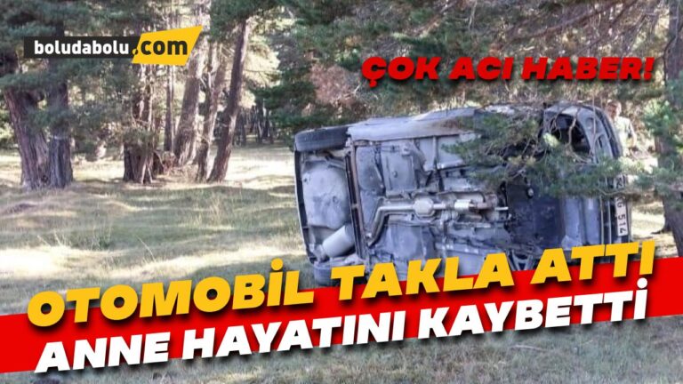 Otomobil yoldan çıkarak takla attı: 1 ölü, 2 yaralı
