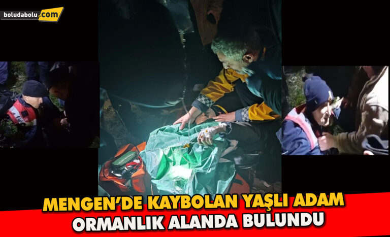 Mengen’de kaybolan 92 yaşındaki adam ormanda bulundu
