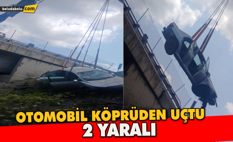 Otomobil köprüden uçtu: 2 yaralı