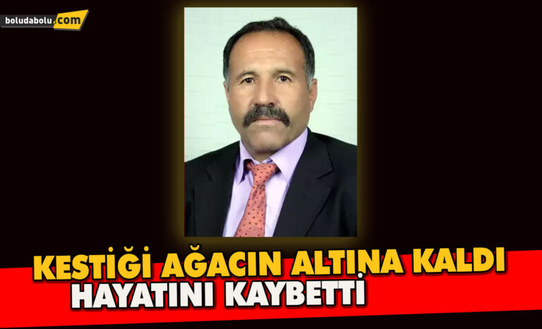 Kestiği Ağacın Altında Kaldı Hayatını Kaybetti