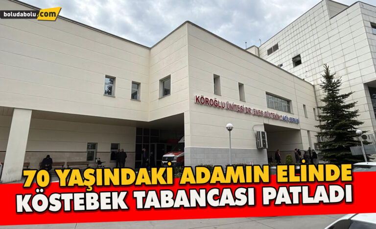 70 yaşındaki adamın elinde köstebek tabancası patladı