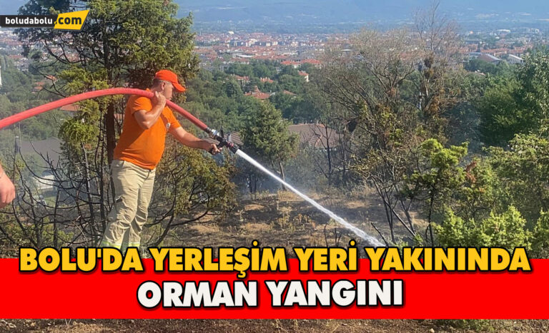 Bolu’da yerleşim yeri yakınında orman yangını - Haber