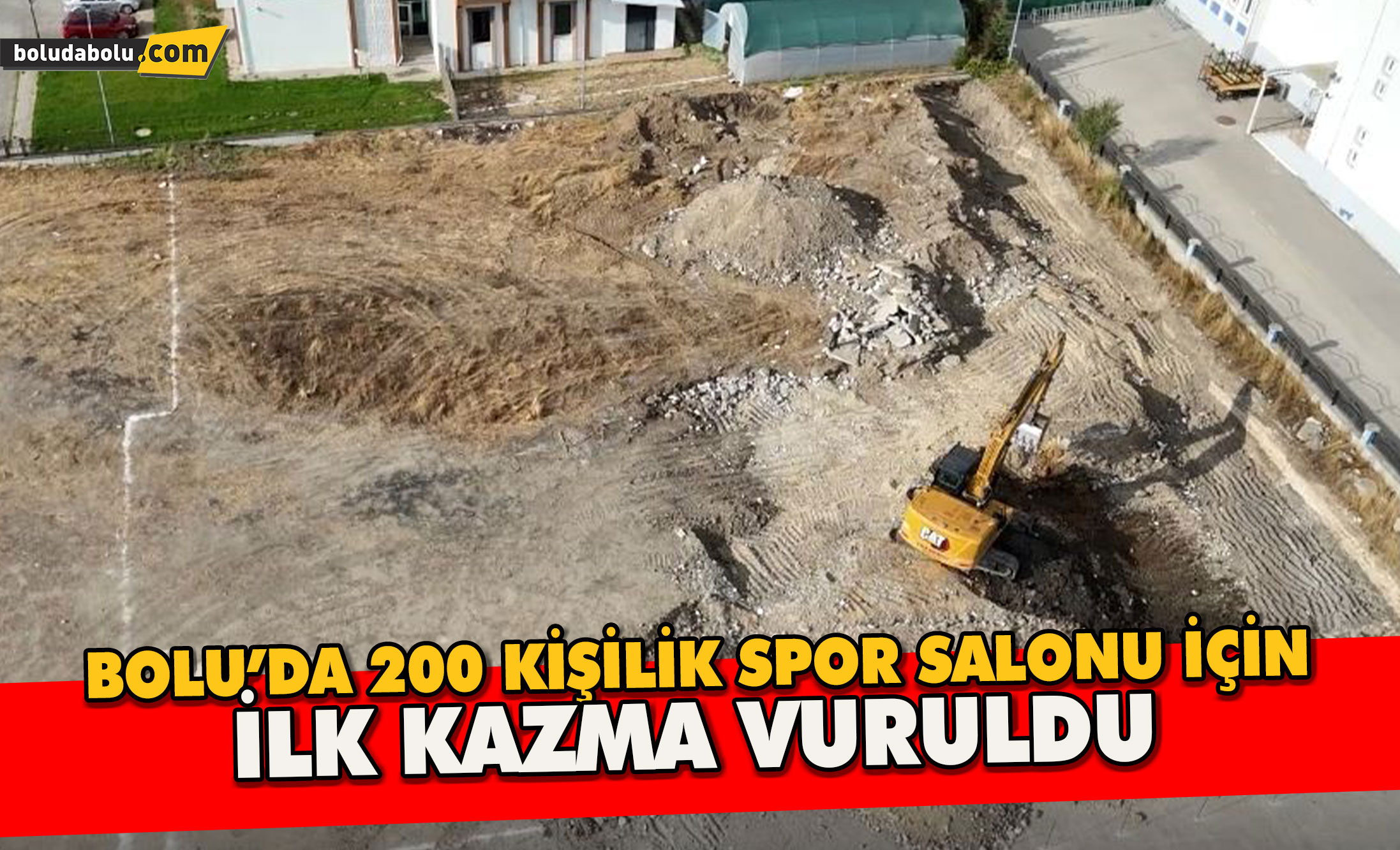 Bolu’da 200 kişilik spor salonu için ilk kazma vuruldu