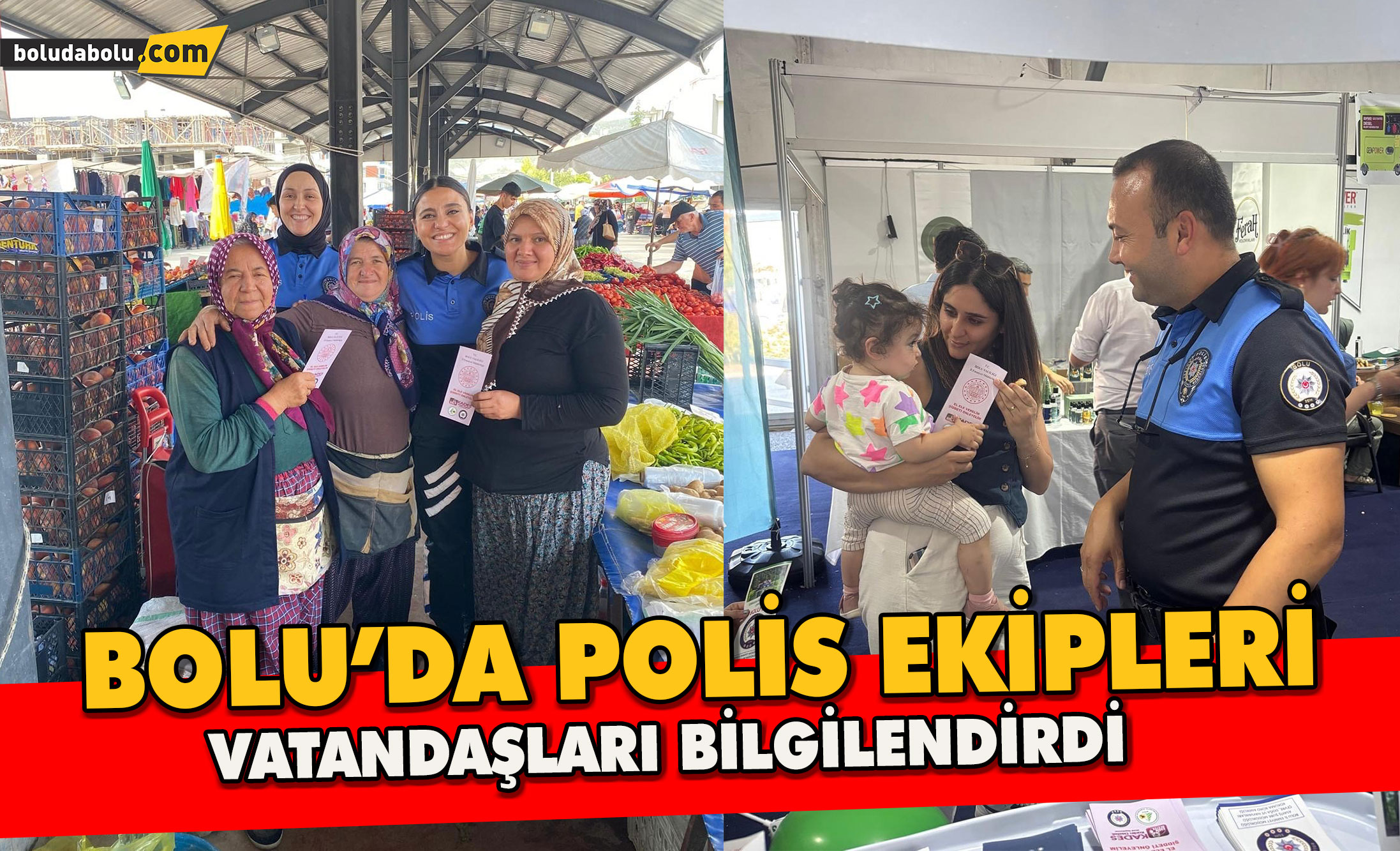 Bolu’da polis ekipleri vatandaşları bilgilendirdi