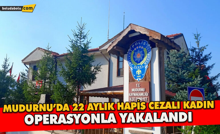 Mudurnu’da 22 Aylık Hapis Cezalı Kadın Operasyonla Yakalandı